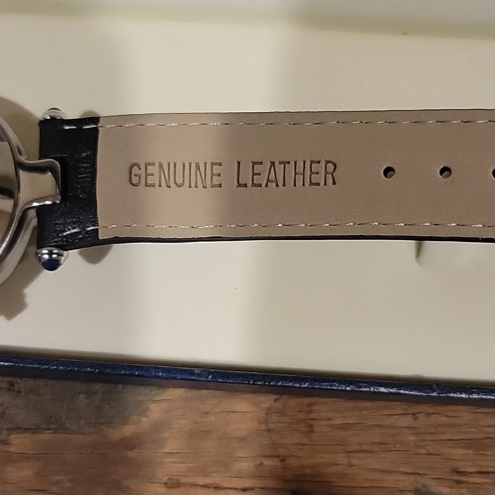 Stauer Watch Stainless Steel With Leather Strap